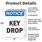 Signmission Key Drop, 7 in W x Rectangle, Aluminum OS-2PACK-NS-A-710-V-13890 - alternate 5
